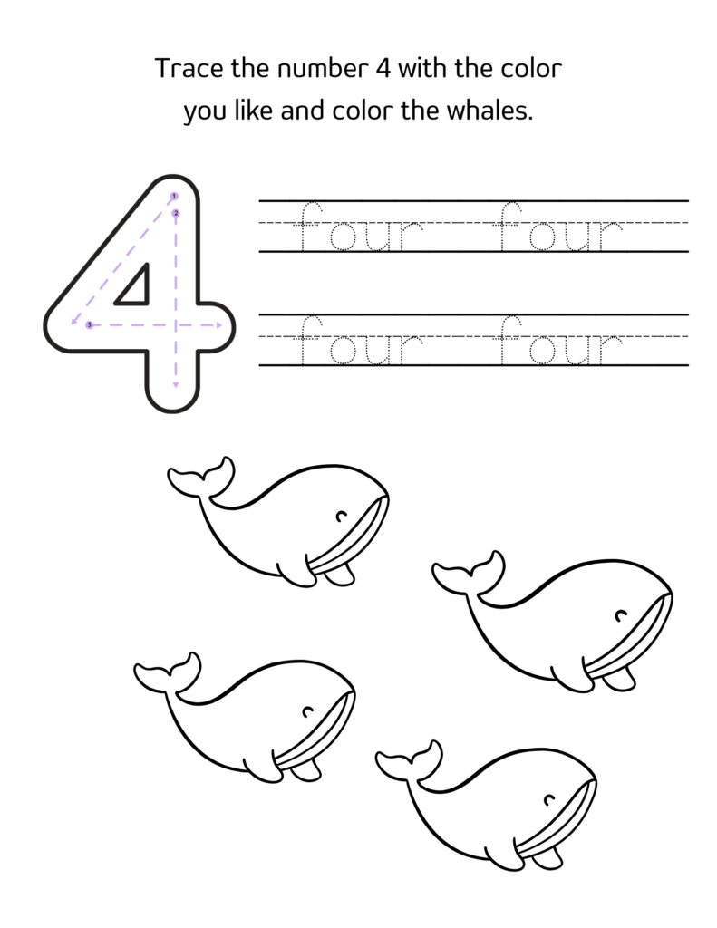 teaching number 4 sounds