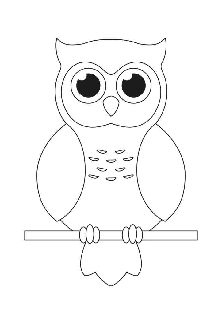 owl coloring page