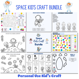 Space Kids Craft Personal Use