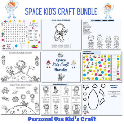 Space Kids Craft Personal Use