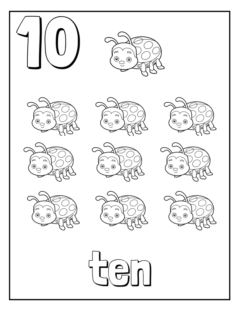 teaching number 10 sounds littleslearningcorner.com