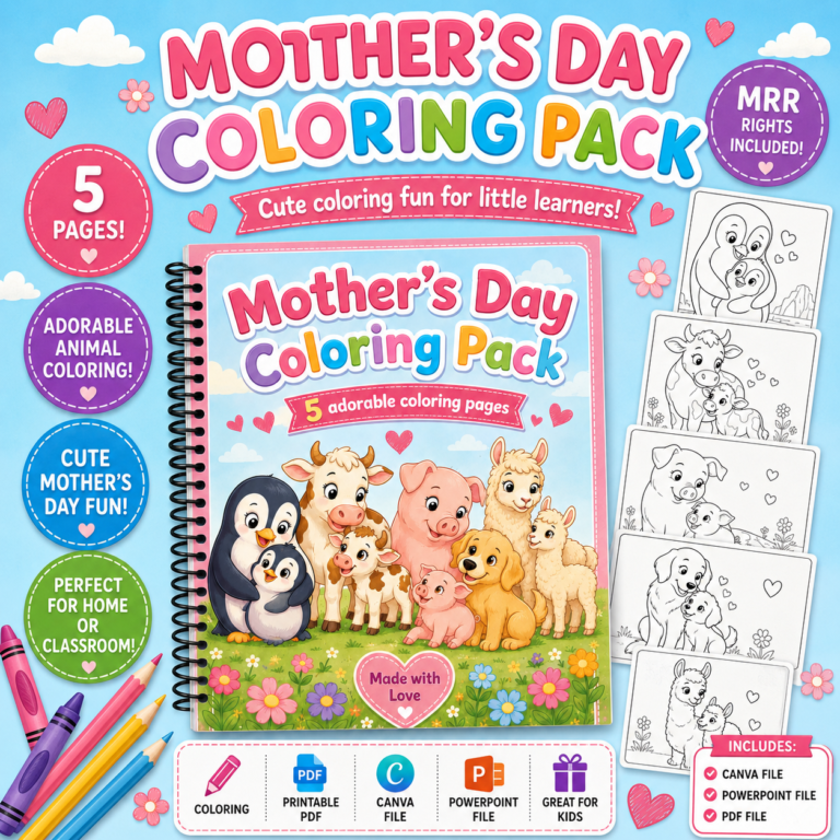 free mothers day coloring sheet littleslearningcorner.com