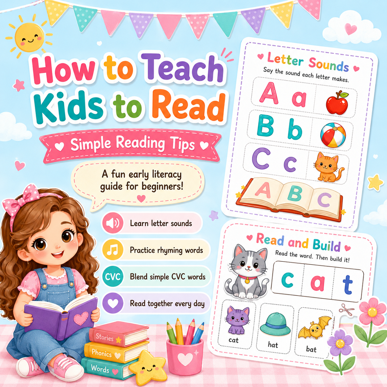 how to teach kids to read littleslearningcorner.com