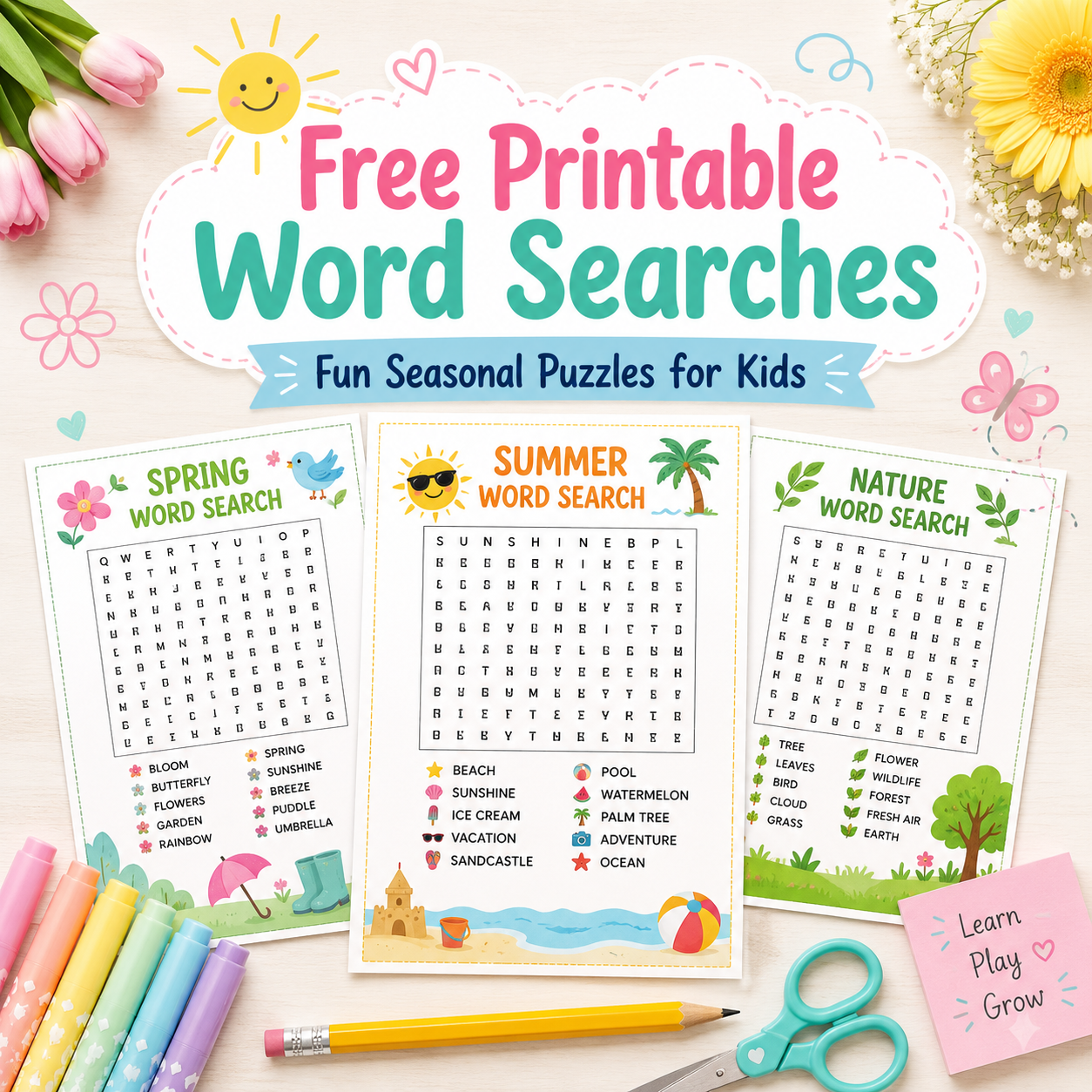 free word searches littleslearningcorner.com