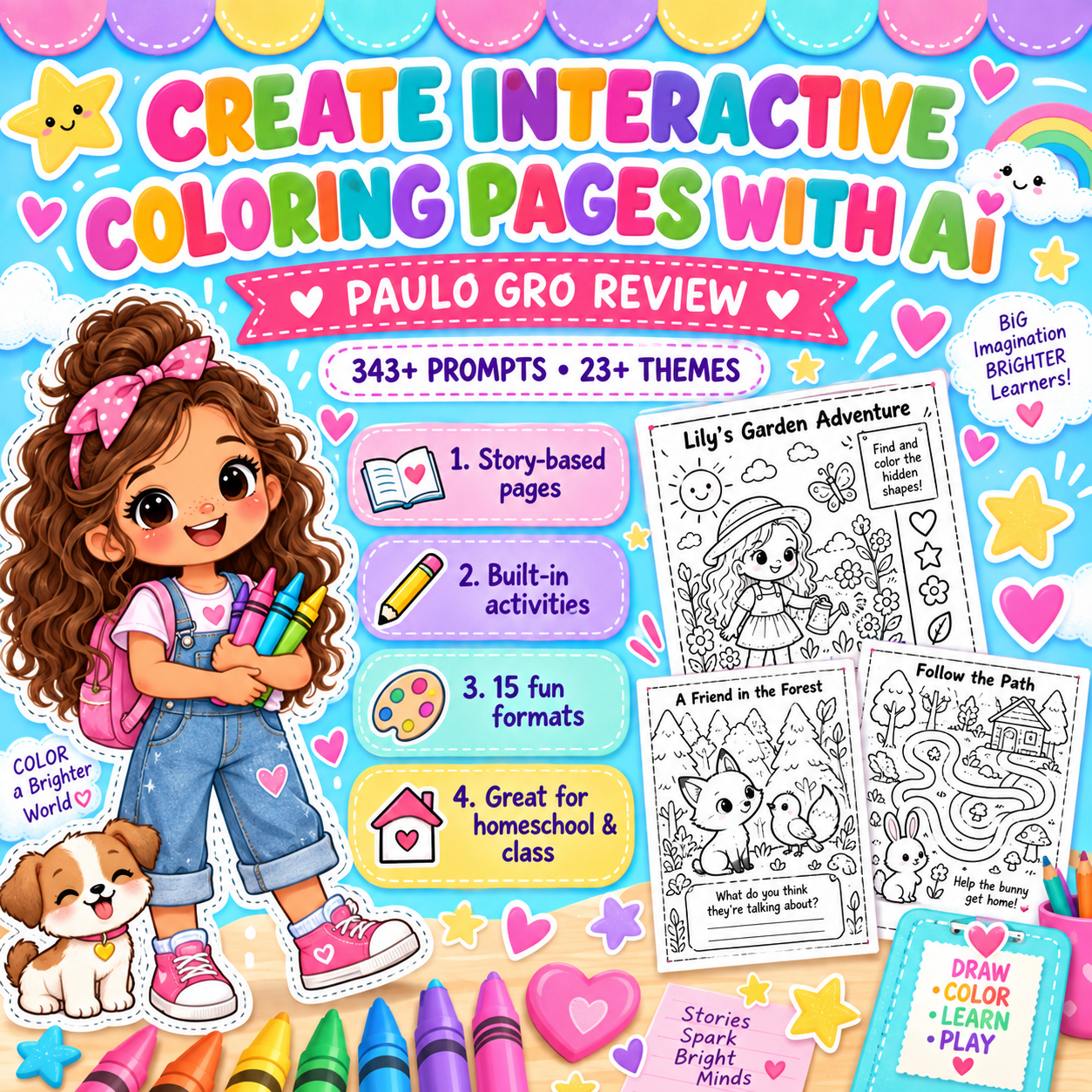 AI Coloring Pages littlesleaningcorner.com